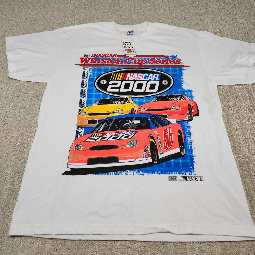 Vintage Nascar Shirt Adult‎ Large Winston Cup Y2K Deadstock Delta *READ Racing
